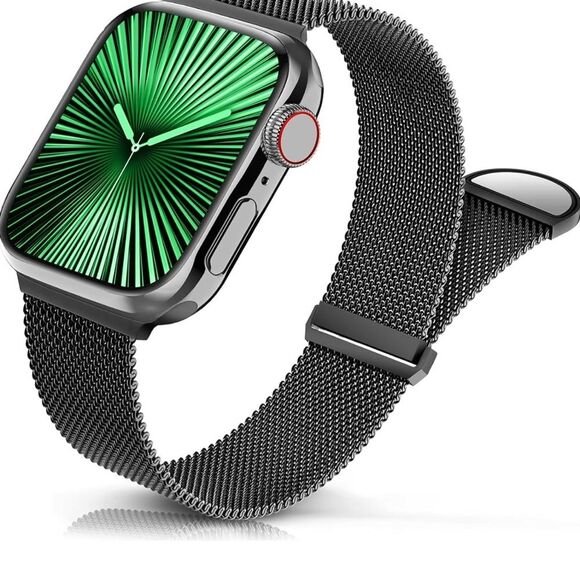 Apple Compatible Stainless Steel iWatch Band 38mm/40mm/41mm/42mm - Picture 1 of 5